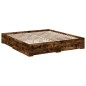 vidaXL Cama con cajones madera de ingeniería roble ahumado 180x200 cm vidaXL Cama con cajones madera de ingeniería roble ahumado 180x200 cm