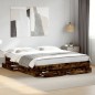 vidaXL Cama con cajones madera de ingeniería roble ahumado 180x200 cm vidaXL Cama con cajones madera de ingeniería roble ahumado 180x200 cm