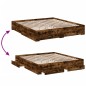 vidaXL Cama con cajones madera de ingeniería roble ahumado 180x200 cm vidaXL Cama con cajones madera de ingeniería roble ahumado 180x200 cm