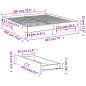 vidaXL Cama con cajones madera de ingeniería roble ahumado 180x200 cm vidaXL Cama con cajones madera de ingeniería roble ahumado 180x200 cm