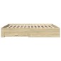 vidaXL Cama con cajones madera ingeniería roble Sonoma 180x200 cm vidaXL Cama con cajones madera ingeniería roble Sonoma 180x200 cm