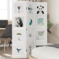 vidaXL Biombo separador de 3 paneles madera maciza Paulownia blanco vidaXL Biombo separador de 3 paneles madera maciza Paulownia blanco