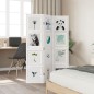 vidaXL Biombo separador de 3 paneles madera maciza Paulownia blanco vidaXL Biombo separador de 3 paneles madera maciza Paulownia blanco