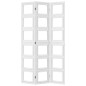 vidaXL Biombo separador de 3 paneles madera maciza Paulownia blanco vidaXL Biombo separador de 3 paneles madera maciza Paulownia blanco