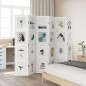 vidaXL Biombo separador de 6 paneles madera maciza Paulownia blanco vidaXL Biombo separador de 6 paneles madera maciza Paulownia blanco