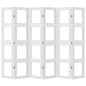 vidaXL Biombo separador de 6 paneles madera maciza Paulownia blanco vidaXL Biombo separador de 6 paneles madera maciza Paulownia blanco