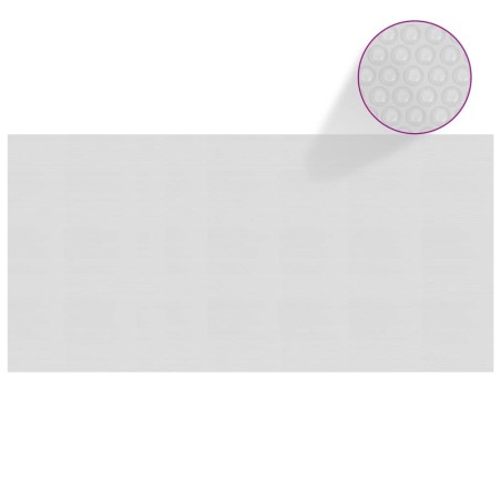 vidaXL Cubierta solar de piscina de PE flotante gris 450x220 cm
