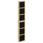 vidaXL Biombo separador 6 paneles madera maciza Paulownia marrón negro vidaXL Biombo separador 6 paneles madera maciza Paulownia marrón negro