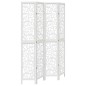 vidaXL Biombo separador de 4 paneles madera maciza Paulownia blanco vidaXL Biombo separador de 4 paneles madera maciza Paulownia blanco