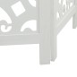 vidaXL Biombo separador de 4 paneles madera maciza Paulownia blanco vidaXL Biombo separador de 4 paneles madera maciza Paulownia blanco