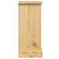 vidaXL Mesita de noche Corona madera maciza de pino 35x32,5x74 cm