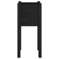 vidaXL Jardinera de madera maciza de pino negro 31x31x70 cm vidaXL Jardinera de madera maciza de pino negro 31x31x70 cm
