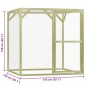 vidaXL Jaula gallinero madera impregnada pino y acero 1,5x1,5x1,5 m vidaXL Jaula gallinero madera impregnada pino y acero 1,5x1,5x1,5 m