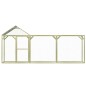 vidaXL Jaula gallinero madera impregnada pino y acero 4,5x1,5x2 m