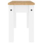 vidaXL Banco de comedor Panama madera maciza pino blanco 105x30x45 cm