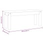 vidaXL Banco de comedor Panama madera maciza pino blanco 105x30x45 cm