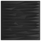 vidaXL Paneles de pared 48 uds XPS piedra negro 50x50 cm 12 m²