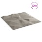 vidaXL Paneles pared 48 uds XPS diamante gris hormigón 50x50cm 12 m²