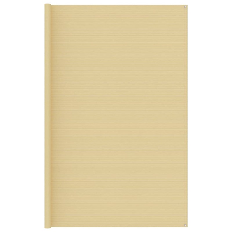vidaXL Alfombra para tienda de campaña beige 300x500 cm