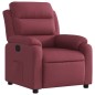 vidaXL Sillón reclinable de tela rojo tinto vidaXL Sillón reclinable de tela rojo tinto