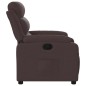 vidaXL Sillón reclinable de tela marrón oscuro vidaXL Sillón reclinable de tela marrón oscuro