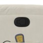 vidaXL Sillón de masaje reclinable de terciopelo crema vidaXL Sillón de masaje reclinable de terciopelo crema
