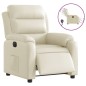 vidaXL Sillón reclinable eléctrico de cuero sintético crema vidaXL Sillón reclinable eléctrico de cuero sintético crema