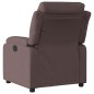vidaXL Sillón reclinable eléctrico tela marrón oscuro vidaXL Sillón reclinable eléctrico tela marrón oscuro