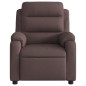 vidaXL Sillón reclinable eléctrico tela marrón oscuro vidaXL Sillón reclinable eléctrico tela marrón oscuro