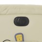 vidaXL Sillón de masaje reclinable eléctrico cuero sintético crema vidaXL Sillón de masaje reclinable eléctrico cuero sintético crema