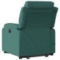 vidaXL Sillón masaje eléctrico reclinable elevable tela verde oscuro vidaXL Sillón masaje eléctrico reclinable elevable tela verde oscuro