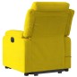 vidaXL Sillón reclinable de masaje elevable terciopelo amarillo vidaXL Sillón reclinable de masaje elevable terciopelo amarillo