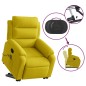 vidaXL Sillón reclinable de masaje elevable terciopelo amarillo vidaXL Sillón reclinable de masaje elevable terciopelo amarillo