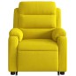 vidaXL Sillón reclinable de masaje elevable terciopelo amarillo vidaXL Sillón reclinable de masaje elevable terciopelo amarillo