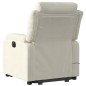 vidaXL Sillón reclinable de masaje elevable terciopelo crema vidaXL Sillón reclinable de masaje elevable terciopelo crema