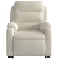vidaXL Sillón reclinable de masaje elevable terciopelo crema vidaXL Sillón reclinable de masaje elevable terciopelo crema