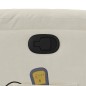 vidaXL Sillón reclinable de masaje elevable terciopelo crema vidaXL Sillón reclinable de masaje elevable terciopelo crema