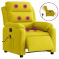 vidaXL Sillón reclinable de masaje eléctrico terciopelo amarillo vidaXL Sillón reclinable de masaje eléctrico terciopelo amarillo