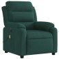 vidaXL Sillón reclinable de masaje eléctrico terciopelo verde oscuro vidaXL Sillón reclinable de masaje eléctrico terciopelo verde oscuro