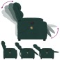 vidaXL Sillón reclinable de masaje eléctrico terciopelo verde oscuro vidaXL Sillón reclinable de masaje eléctrico terciopelo verde oscuro