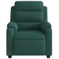 vidaXL Sillón reclinable de masaje eléctrico terciopelo verde oscuro vidaXL Sillón reclinable de masaje eléctrico terciopelo verde oscuro