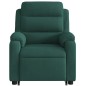 vidaXL Sillón masaje reclinable elevable terciopelo verde oscuro vidaXL Sillón masaje reclinable elevable terciopelo verde oscuro