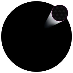 vidaXL Cubierta solar de piscina de PE flotante negro y azul 300 cm