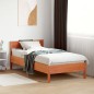 vidaXL Estructura cama con cabecero madera pino marrón cera 90x190 cm vidaXL Estructura cama con cabecero madera pino marrón cera 90x190 cm