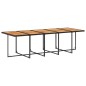 vidaXL Set de comedor jardín 11 pzas con cojines ratán sintético negro vidaXL Set de comedor jardín 11 pzas con cojines ratán sintético negro