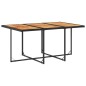 vidaXL Set de comedor jardín 11 pzas con cojines ratán sintético negro vidaXL Set de comedor jardín 11 pzas con cojines ratán sintético negro