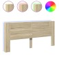 vidaXL Cabecero de cama con LED roble Sonoma 220x16,5x103,5 cm vidaXL Cabecero de cama con LED roble Sonoma 220x16,5x103,5 cm