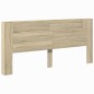 vidaXL Cabecero de cama con LED roble Sonoma 220x16,5x103,5 cm vidaXL Cabecero de cama con LED roble Sonoma 220x16,5x103,5 cm