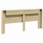 vidaXL Cabecero de cama con LED roble Sonoma 220x16,5x103,5 cm vidaXL Cabecero de cama con LED roble Sonoma 220x16,5x103,5 cm