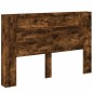 vidaXL Cabecero de cama con luz LED roble ahumado 160x16,5x103,5 cm vidaXL Cabecero de cama con luz LED roble ahumado 160x16,5x103,5 cm